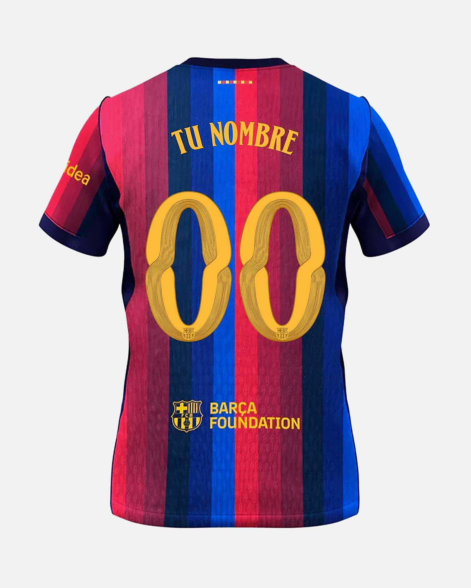 Camisola 1.ª FC Barcelona 2026/2027 Match Personalizado - Fútbol Factory