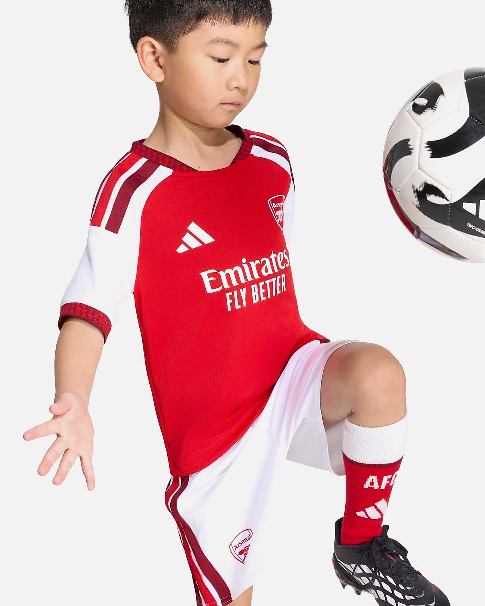 Conjunto Arsenal FC 1ª Equipación Home Kids Set 2026/2027 Conjunto Arsenal FC 1ª Equipación Home Kids Set 2026/2027 - Fútbol Factory