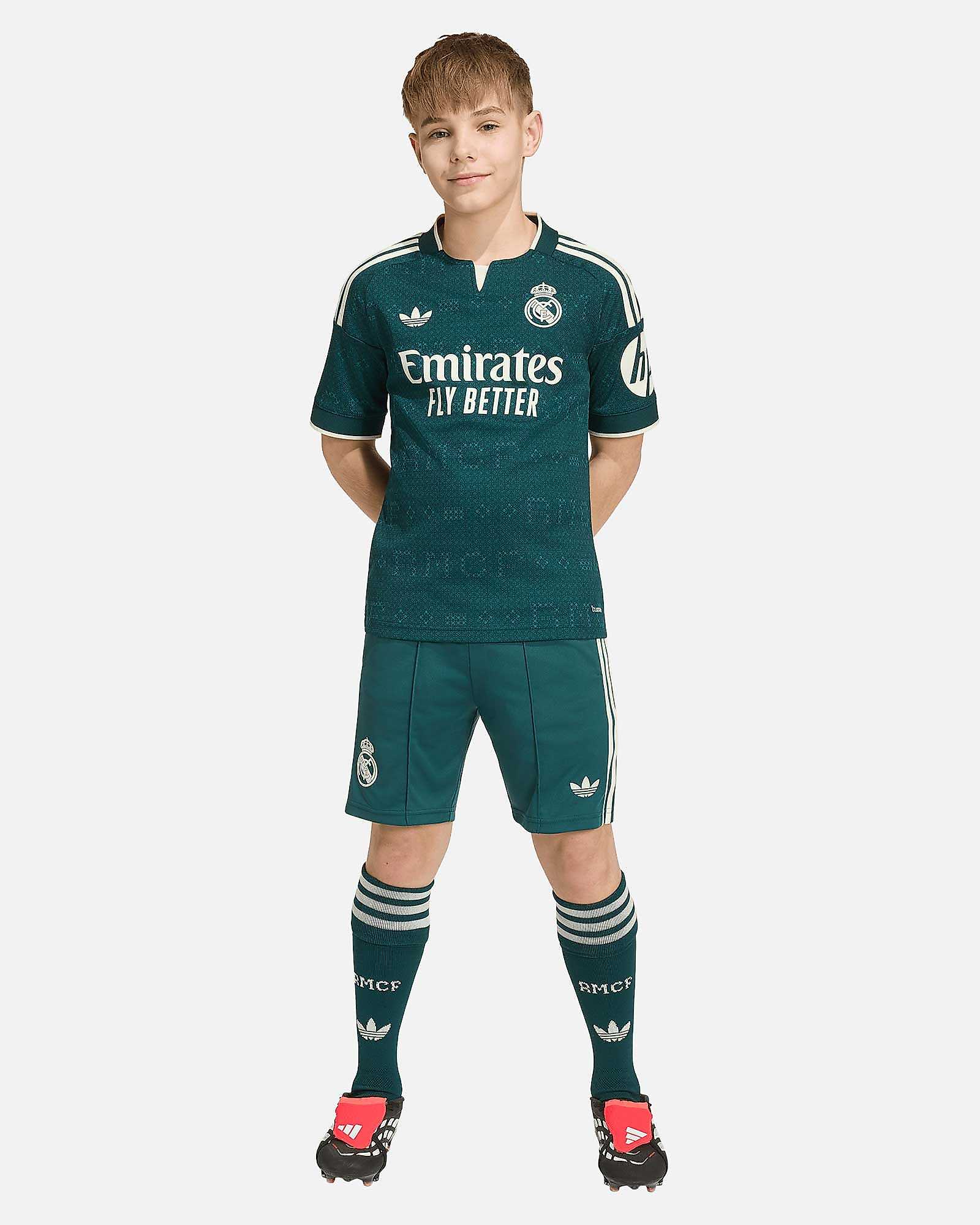Conjunto 2ª Real Madrid 2026/2027 Mbappé - Fútbol Factory