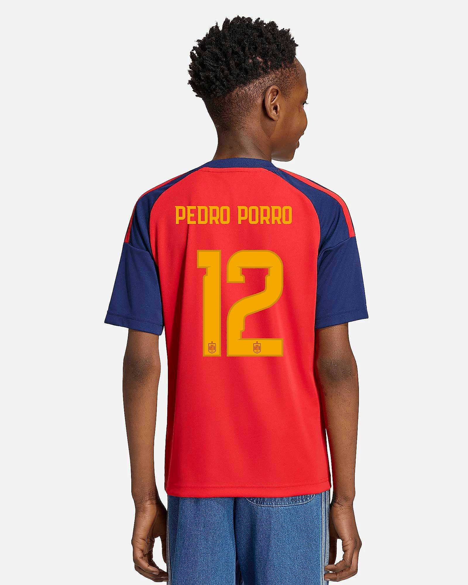 Camisola 1ª Espanha Mundial 2026 Pedro Porro Camisola 1ª Espanha Mundial 2026 Pedro Porro - Fútbol Factory