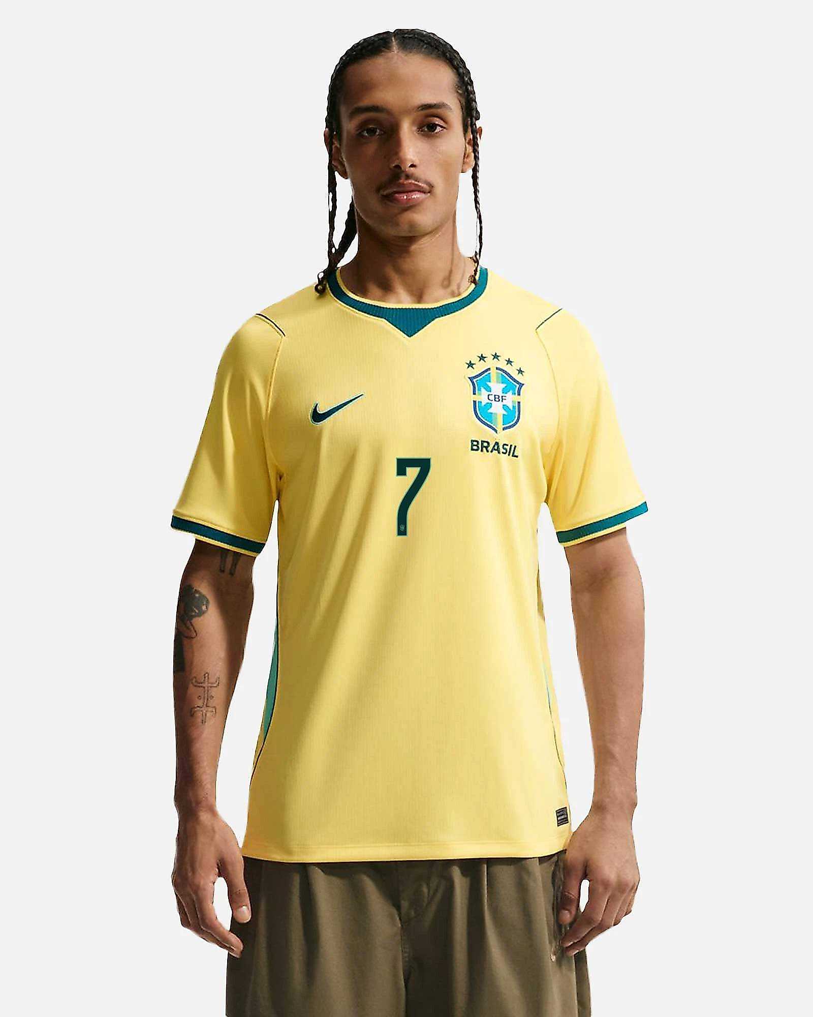 Camiseta 1ª Brasil Mundial 2026 Vini JR Camiseta 1ª Brasil Mundial 2026 Vini JR - Fútbol Factory