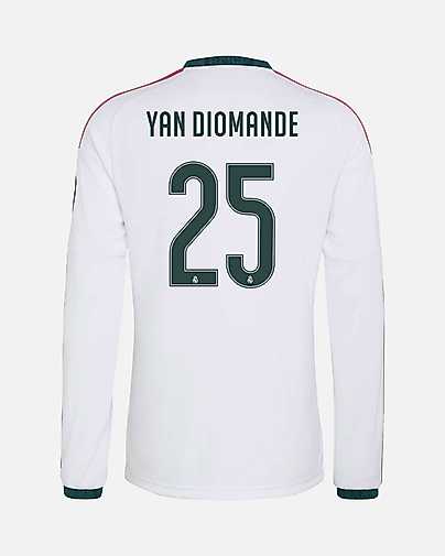 Camiseta de manga larga 1ª Real Madrid 2026/2027 Yan Diomande