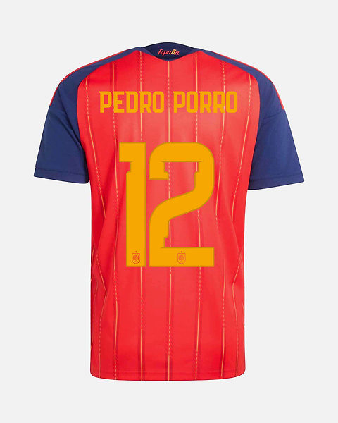Camiseta 1ª España Mundial 2026 2ª Estrella Pedro Porro