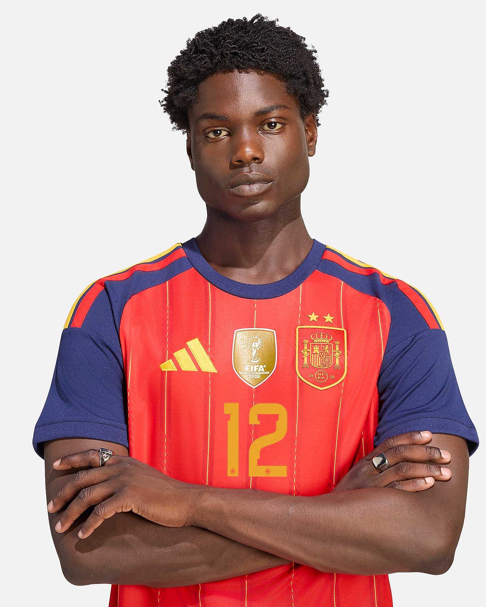 Camisola 1ª Espanha Mundial 2026 2ª Estrela Pedro Porro Camisola 1ª Espanha Mundial 2026 2ª Estrela Pedro Porro - Fútbol Factory