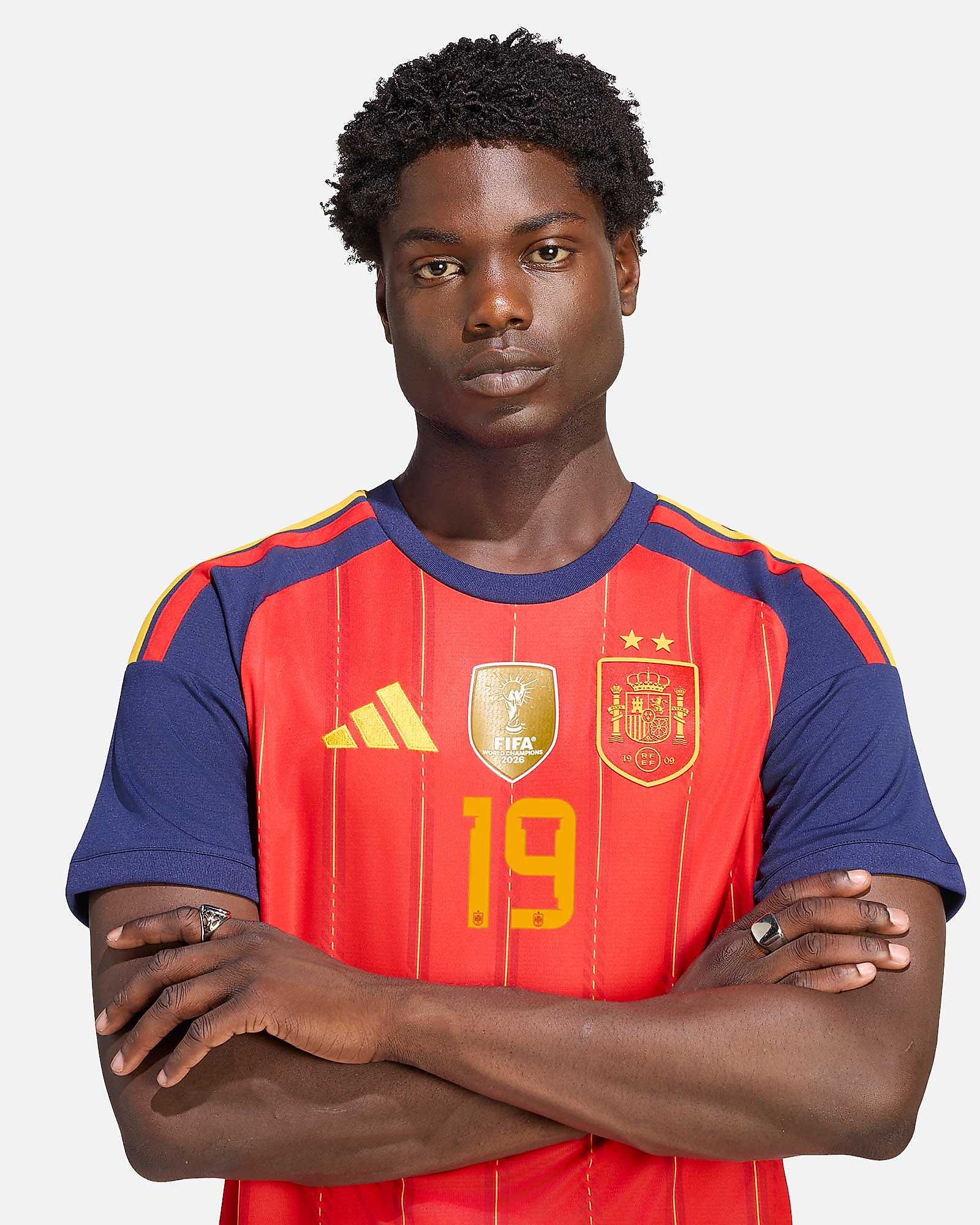 Camisola 1.ª Espanha Mundial 2026 2.ª Estrela Lamine Yamal Camisola 1.ª Espanha Mundial 2026 2.ª Estrela Lamine Yamal - Fútbol Factory