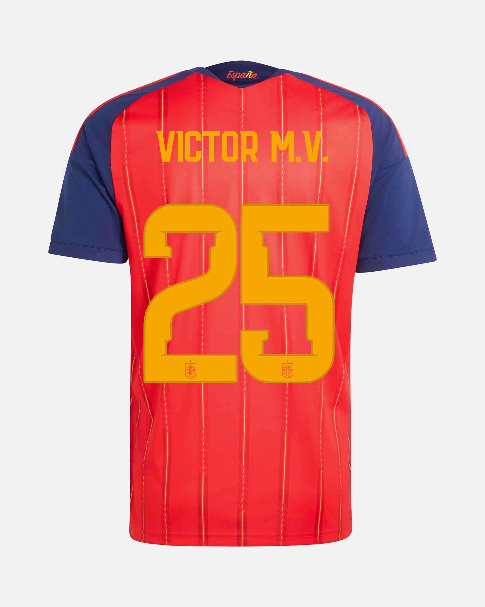 Camiseta 1ª España Mundial 2026 2ª Estrella Victor M.V. Camiseta 1ª España Mundial 2026 2ª Estrella Victor M.V. - Fútbol Factory